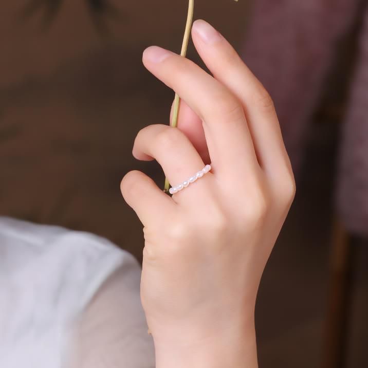 Olivenorma Extra Fine 2mm Freshwater Pearl Bead Ring - image 6