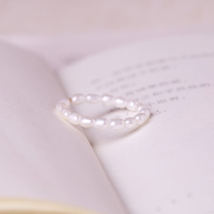 Olivenorma Extra Fine 2mm Freshwater Pearl Bead Ring - image 8