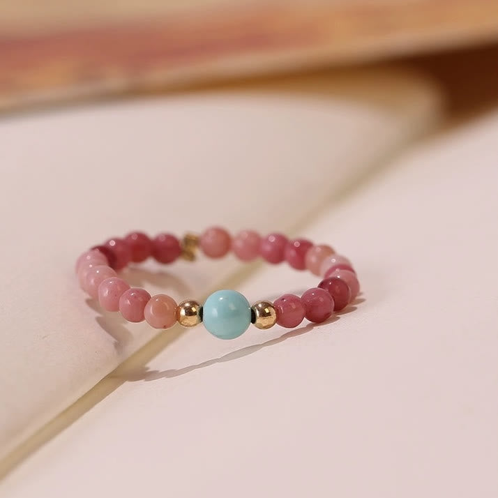 Olivenorma Extra Fine 2mm Rhodochrosite Bead Ring - image 8
