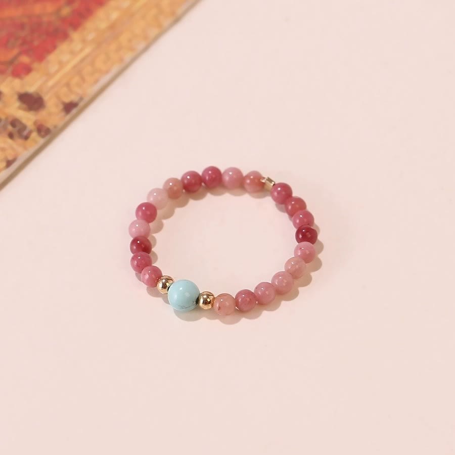 Olivenorma Extra Fine 2mm Rhodochrosite Bead Ring - image 6