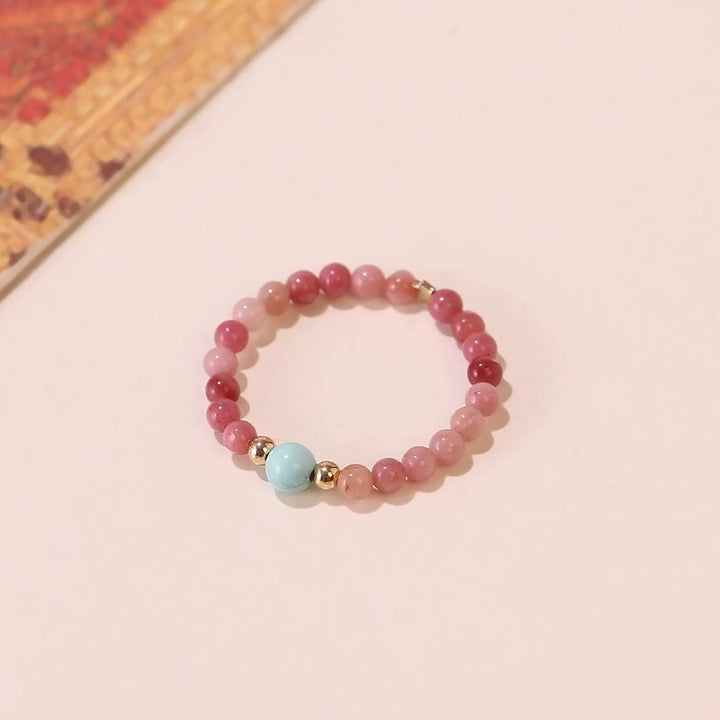 Olivenorma Extra Fine 2mm Rhodochrosite Bead Ring - image 6