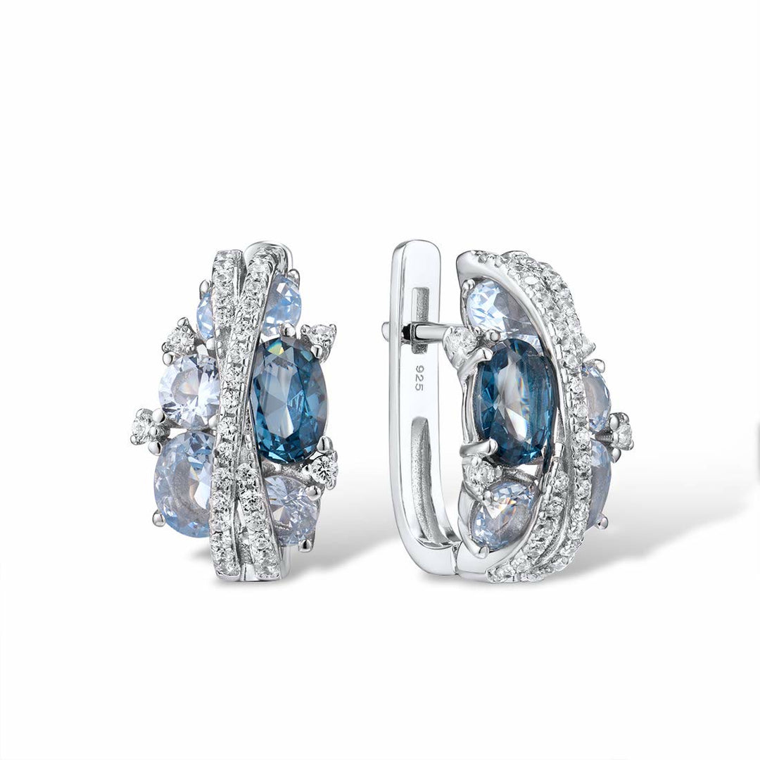 FREE Today: Twist Dangle Aquamarine Ring/ Necklace/ Earrings - Aquamarine - Earrings - image 8