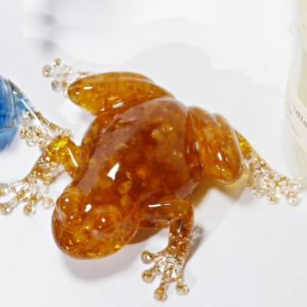 Olivenorma Crystal Resin Frog Ornament For Energy Cleansing And Harmony Gemstone Decoration - Brazil Citrine - image 25