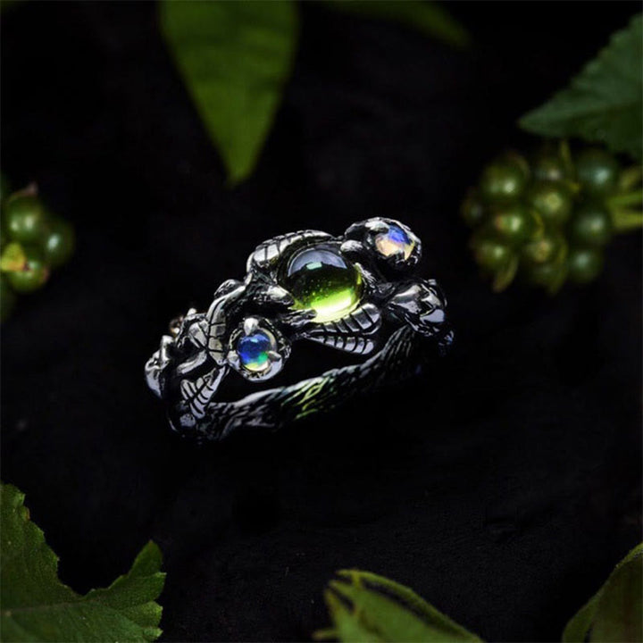 Olivenorma "Angie" - Opal and Peridot Ring - image 3