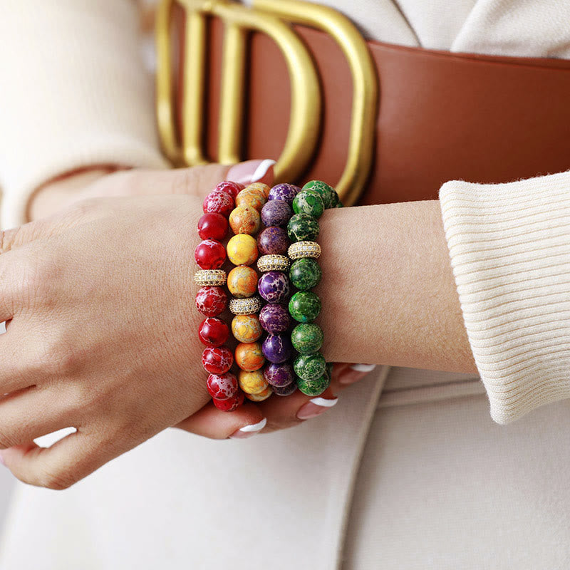 Olivenorma Emperor Stone Stretch Lucky Bracelet - image 2