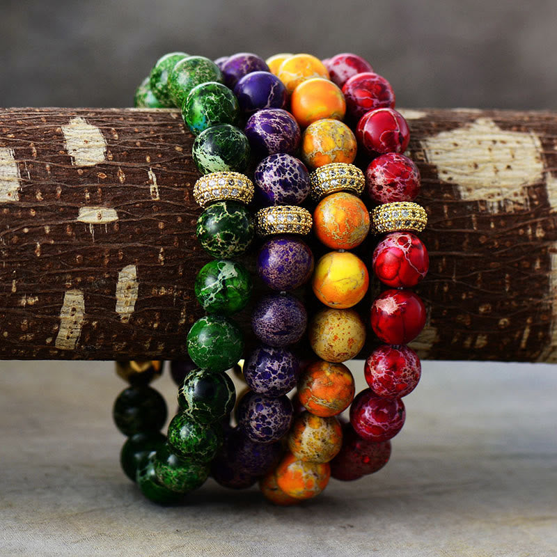 Olivenorma Emperor Stone Stretch Lucky Bracelet - image 0