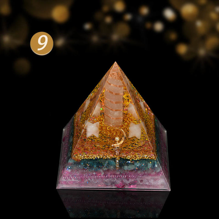 Olivenorma Natural Crystal Copper Coil Tree Orgone Pyramid - Find Love - image 6