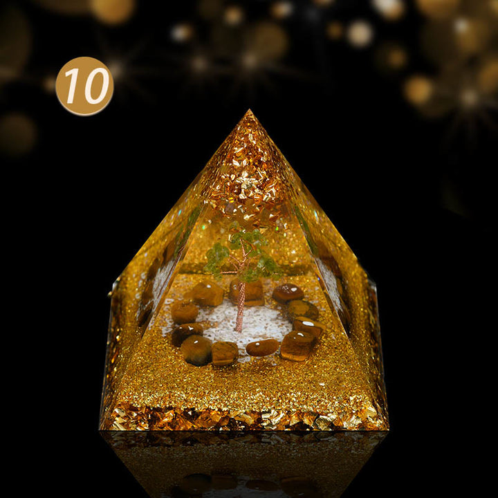 Olivenorma Natural Crystal Copper Coil Tree Orgone Pyramid - Passing The Test - image 4