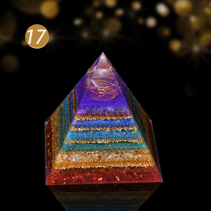 Olivenorma Natural Crystal All Round Protection Orgone Pyramid - All Round Protection - image 0
