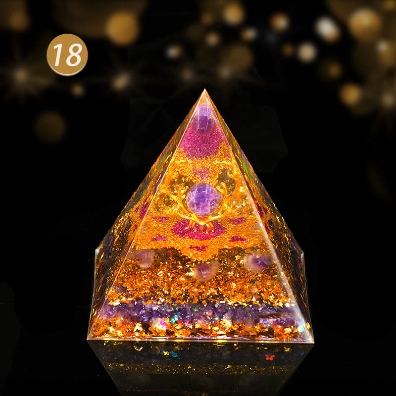 Olivenorma Natural Crystal All Round Protection Orgone Pyramid - Response to All Requests - image 6