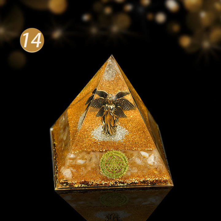 Olivenorma Natural Crystal All Round Protection Orgone Pyramid - Safe and Smooth - image 3