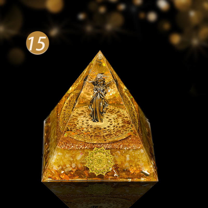 Olivenorma Natural Crystal All Round Protection Orgone Pyramid - Travel Safely - image 5