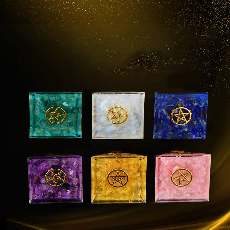 Olivenorma 5cm Crystal Raw Stone Energy Orgone Pyramid - image 21