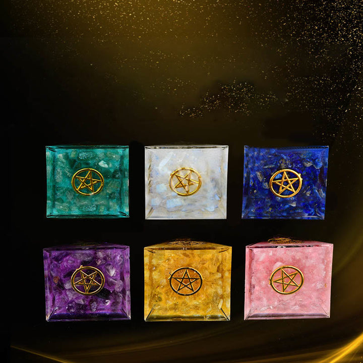 Olivenorma 5cm Crystal Raw Stone Energy Orgone Pyramid - image 21