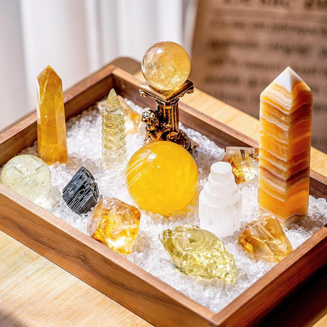 Olivenorma Customized Solar Chakra Energy Set Crystal Array - Solar Chakra Energy Set - image 0