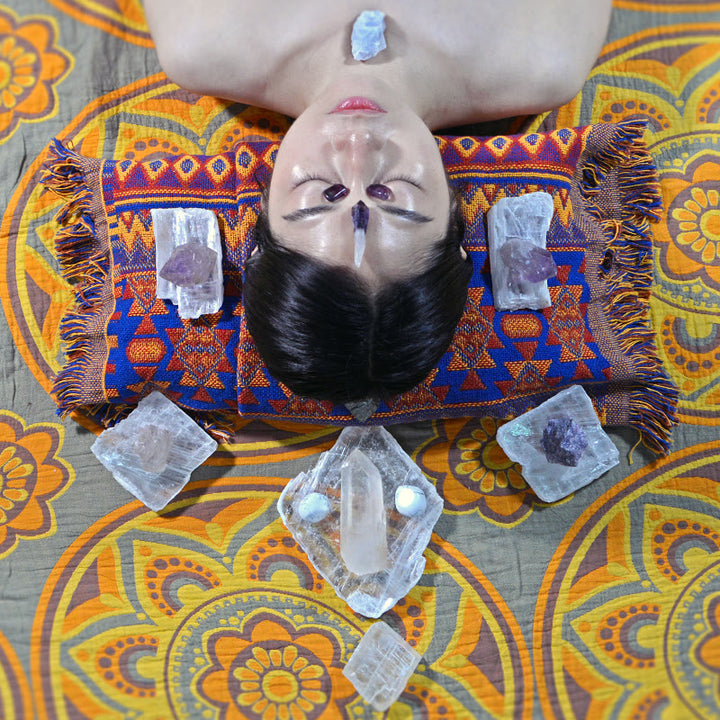 Olivenorma Energy Generator Chakra Crown Arrangement Crystal Array  - 19 Mineral Crystals - image 0