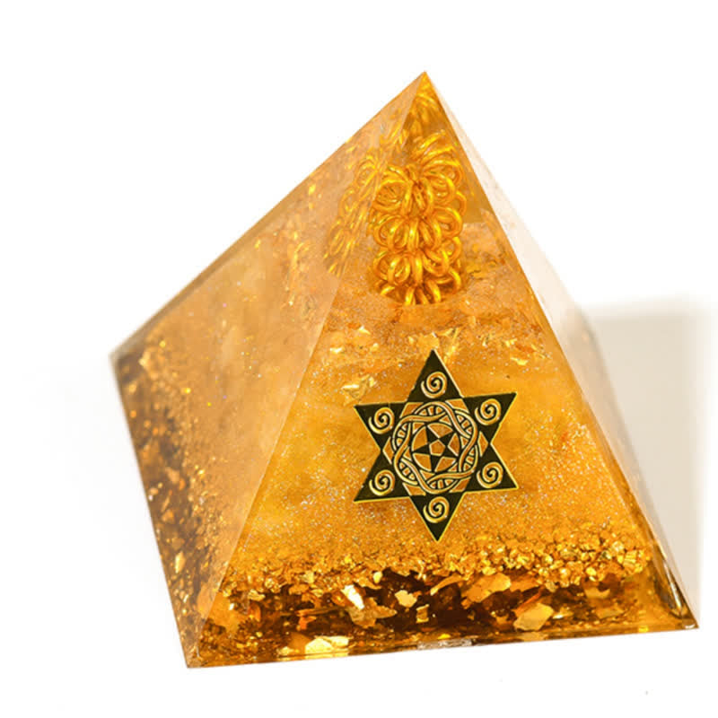 Olivenorma Lucky and Prosperous Natural Citrine Orgone Pyramid - image 11