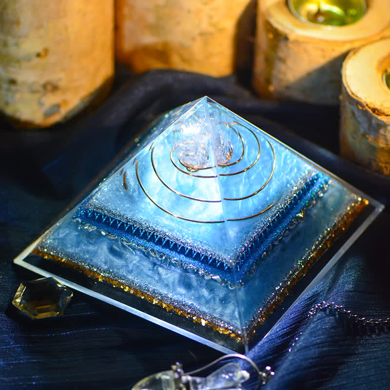 Olivenorma Aquamarine Energy Generator Orgone Pyramid - image 1