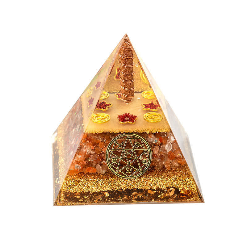 Olivenorma Five Elements Metal Wood Water Fire Earth Orgone Pyramid - image 22