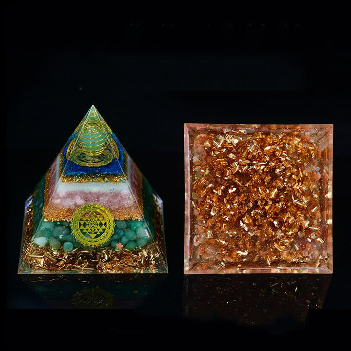 Olivenorma 10cm Good Luck Natural Crystal Ball Orgone Pyramid - image 26
