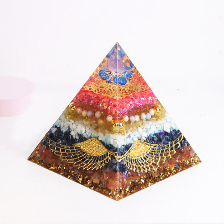 Olivenorma 15cm Natural Crystal Orgone Pyramid - Good Grades - image 12