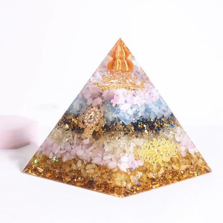Olivenorma Handmade 12cm Energy Collector Orgone Pyramid - Smooth Sailing - image 2