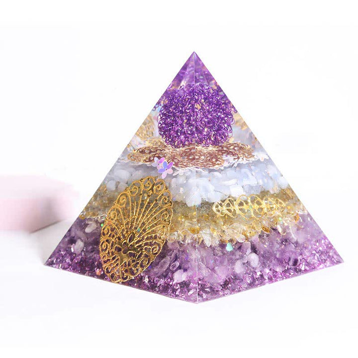 Olivenorma Handmade 12cm Energy Collector Orgone Pyramid - Passing Exams - image 3