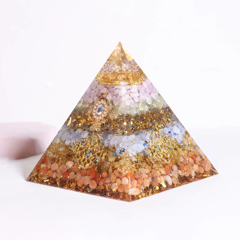 Olivenorma Handmade 12cm Energy Collector Orgone Pyramid - All The Best - image 5