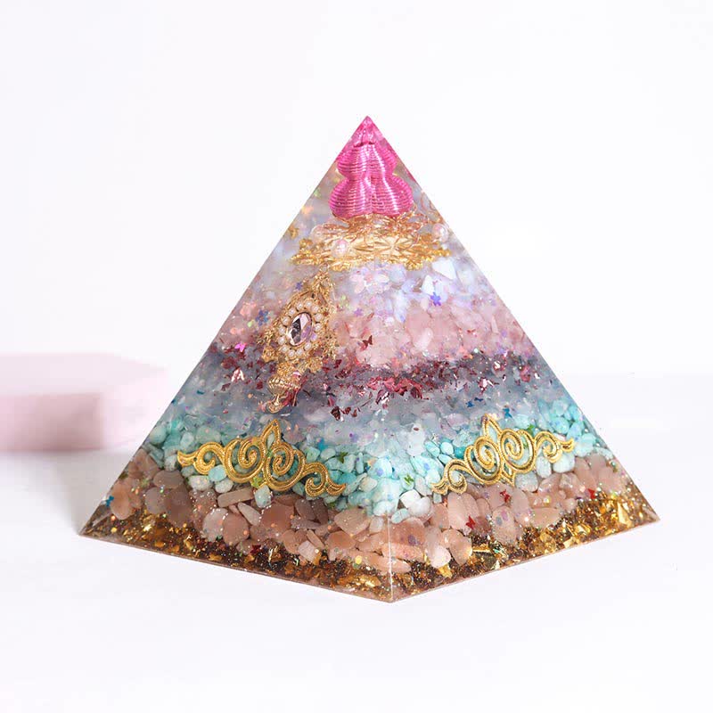 Olivenorma Handmade 12cm Energy Collector Orgone Pyramid - Good Things Come In Pairs - image 6