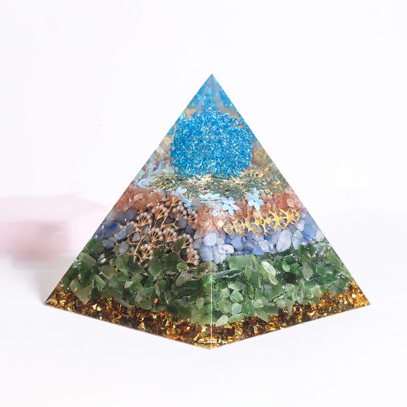 Olivenorma Handmade 12cm Energy Collector Orgone Pyramid - Harmony - image 7