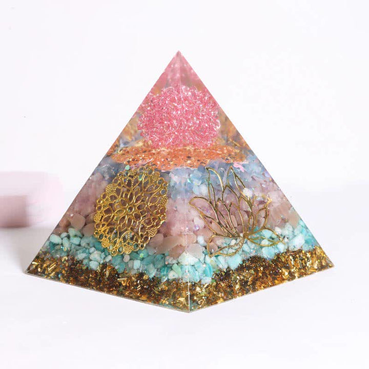 Olivenorma Handmade 12cm Energy Collector Orgone Pyramid - Perfect Love - image 8