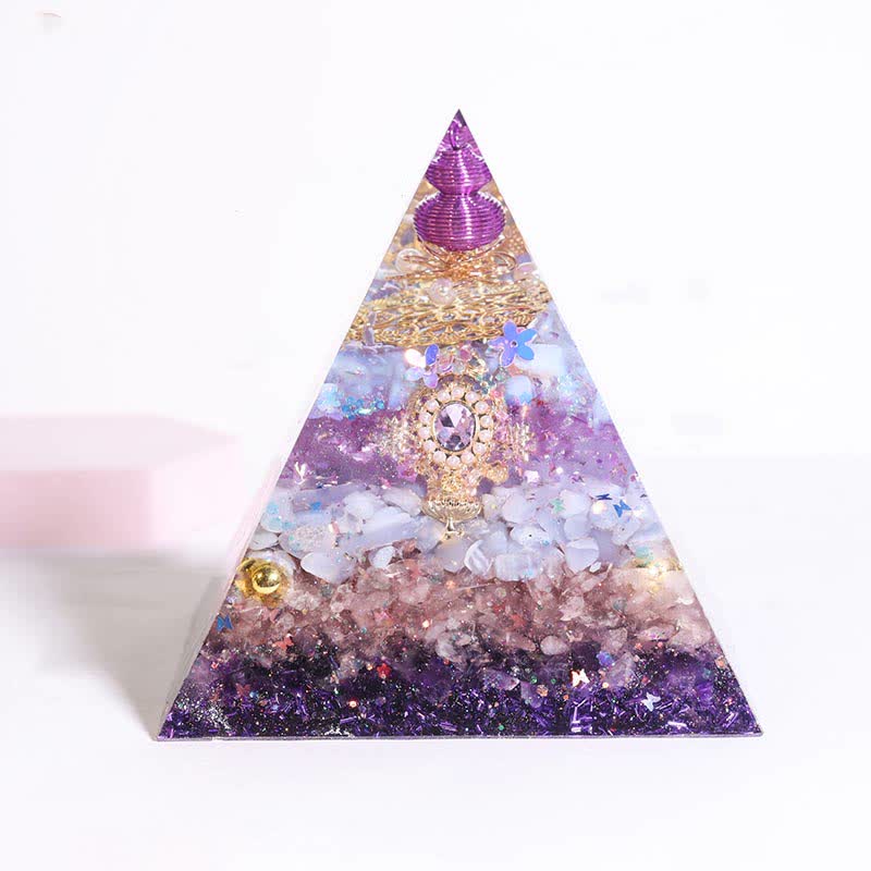Olivenorma Handmade 12cm Energy Collector Orgone Pyramid - Smooth Work - image 0