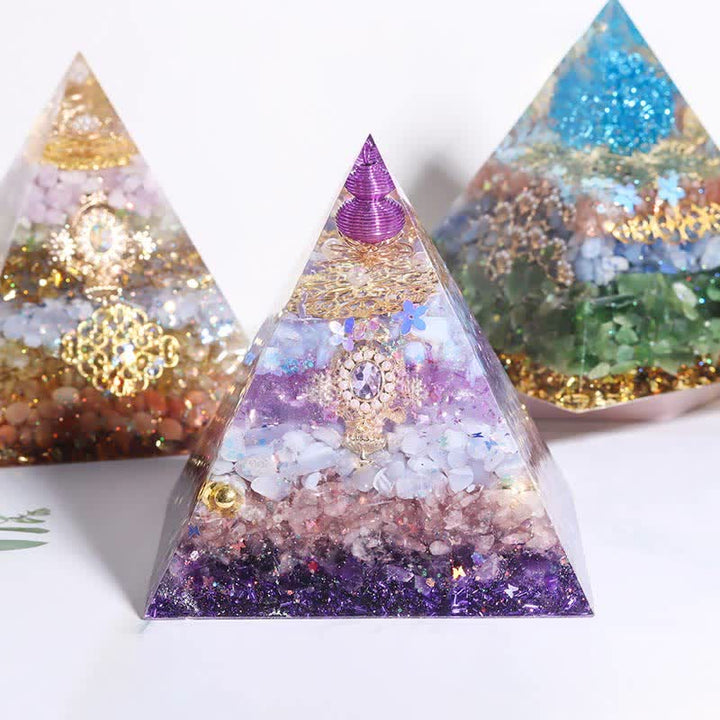 Olivenorma Handmade 12cm Energy Collector Orgone Pyramid - image 13