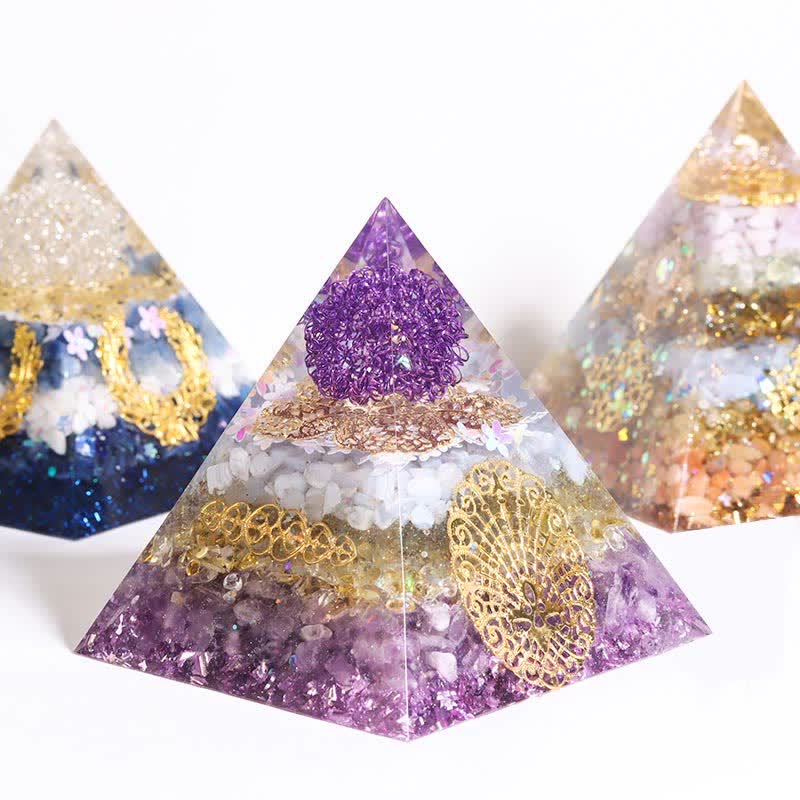 Olivenorma Handmade 12cm Energy Collector Orgone Pyramid - image 12