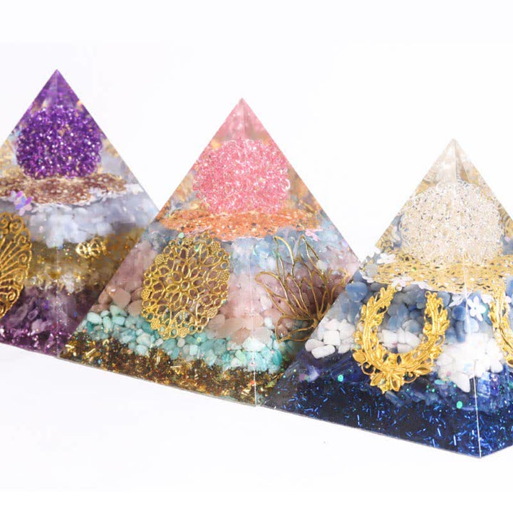 Olivenorma Handmade 12cm Energy Collector Orgone Pyramid - image 15
