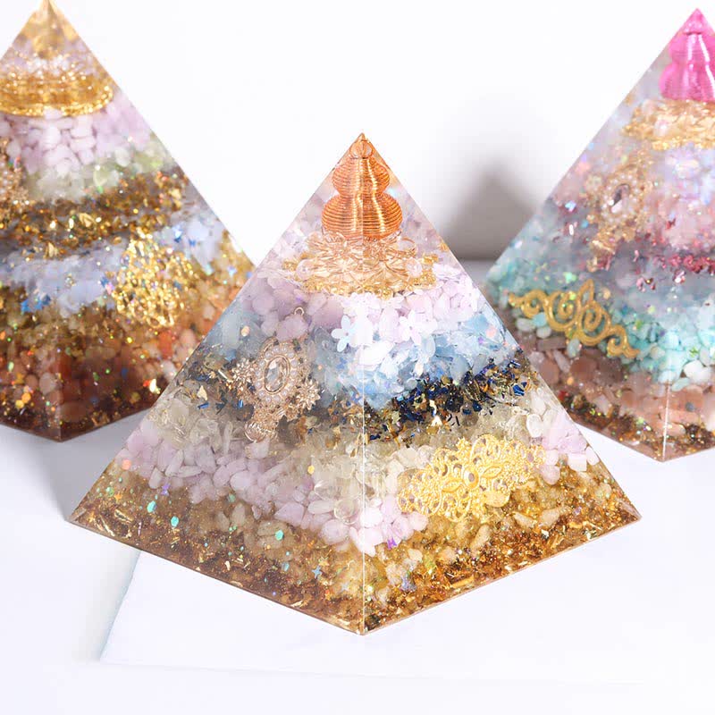 Olivenorma Handmade 12cm Energy Collector Orgone Pyramid - image 14