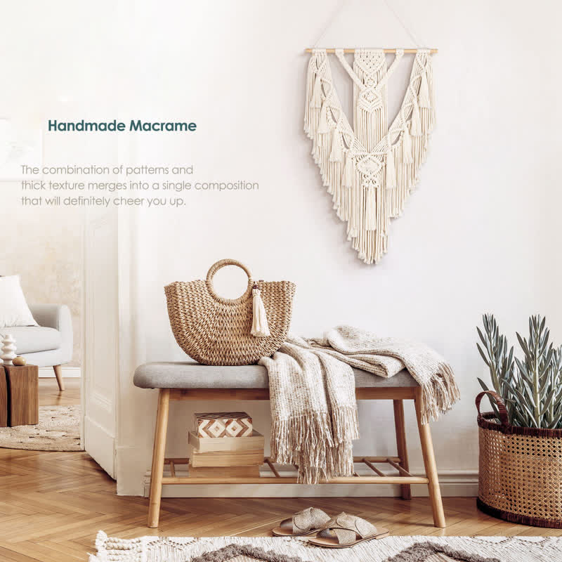 Olivenorma Macrame Boho Weave Wall Hanging Decor - image 1