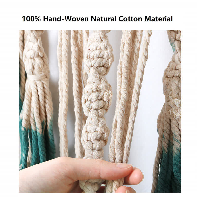 Olivenorma Macrame Green Beige Woven Tapestry Wall Hanging Decor - image 11