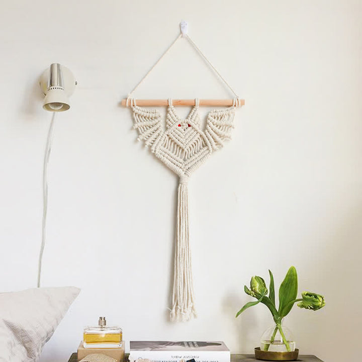 Olivenorma Halloween Weave Macrame Gothic Bat Wall Decor - image 16