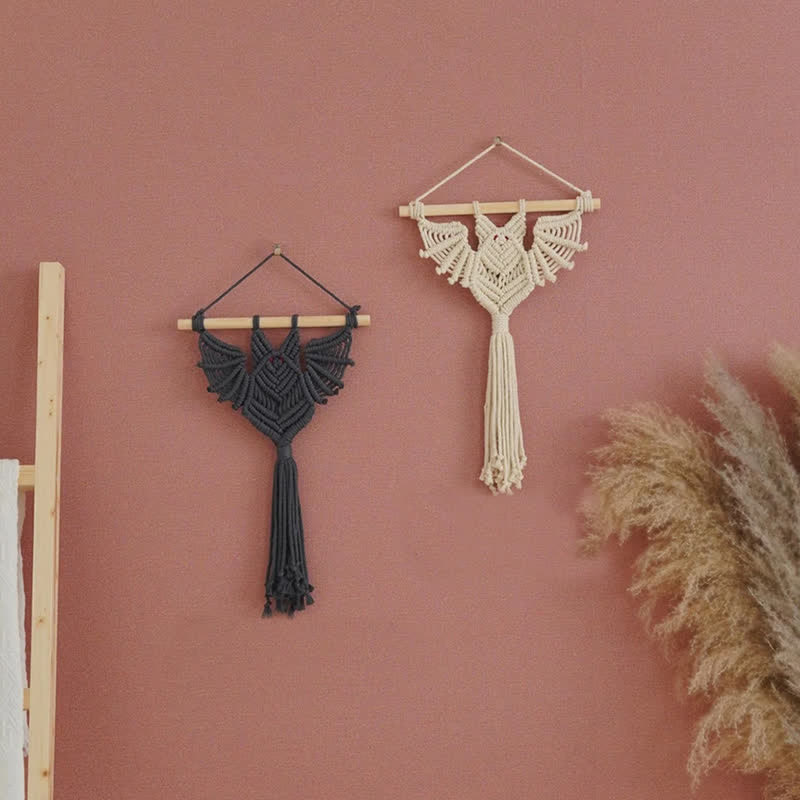 Olivenorma Halloween Weave Macrame Gothic Bat Wall Decor - image 20