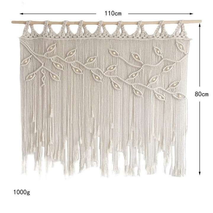 Olivenorma Leaf Shape Macrame Woven Tapestry Wall Hanging Decor - image 11