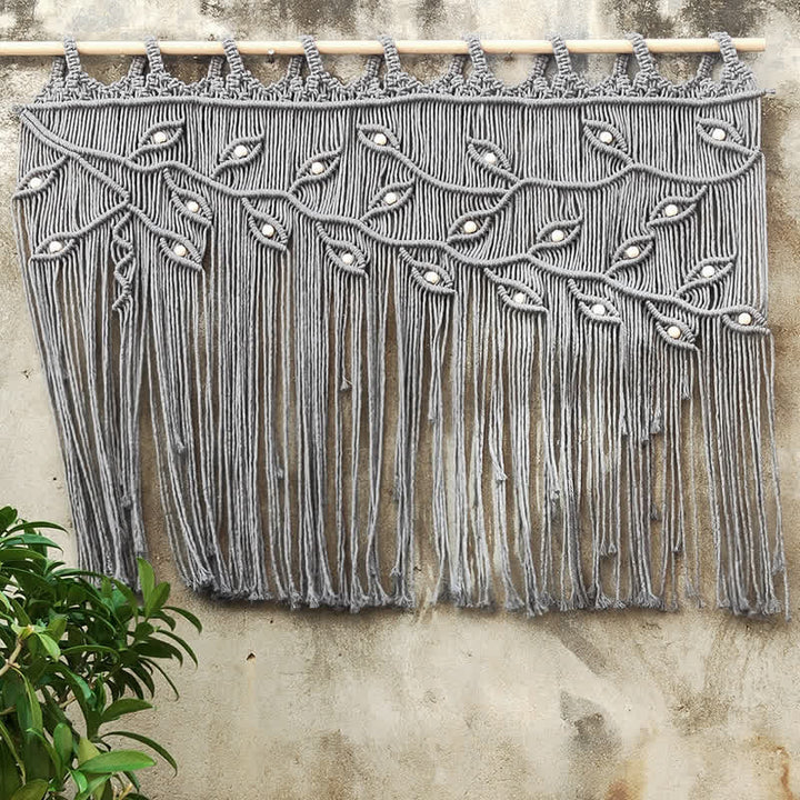 Olivenorma Leaf Shape Macrame Woven Tapestry Wall Hanging Decor - image 10