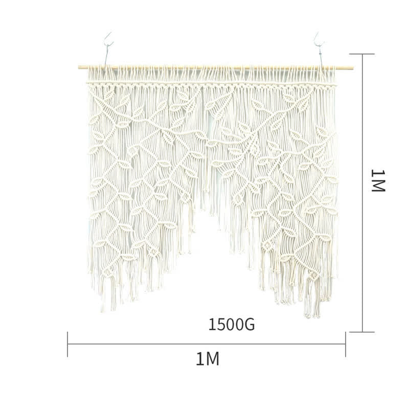 Olivenorma Leaf Shape Macrame Woven Wall Decor - image 9