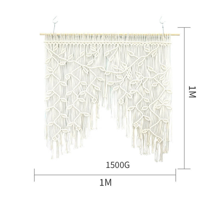 Olivenorma Leaf Shape Macrame Woven Wall Decor - image 9