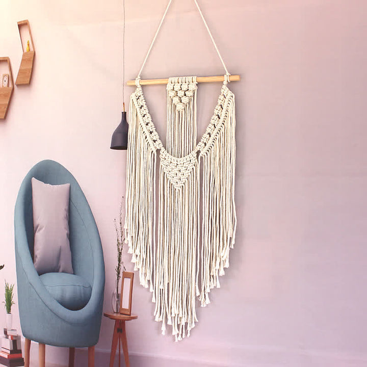 Olivenorma Bohemian Handwoven Tassel Wall Decor - 35*92cm - image 0