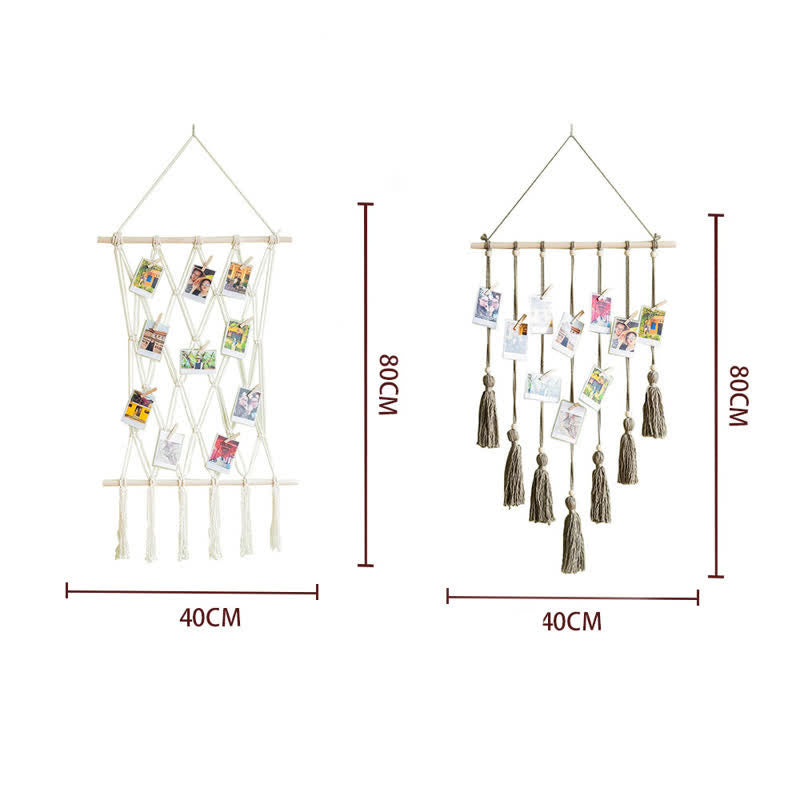 Olivenorma Handwoven Tapestry Tassel Photo Wall Decor - image 9