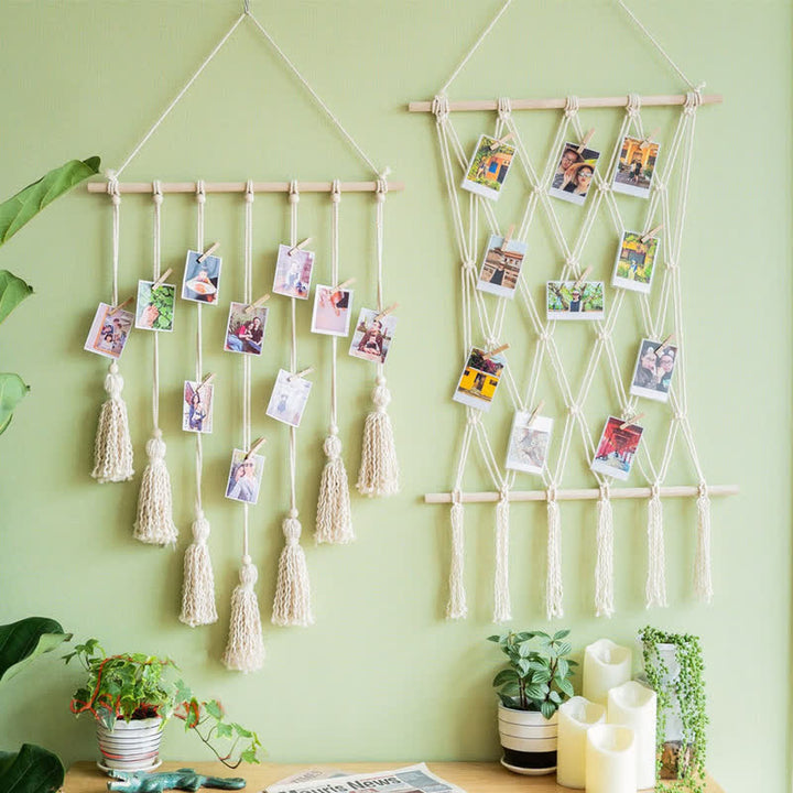 Olivenorma Handwoven Tapestry Tassel Photo Wall Decor - image 0
