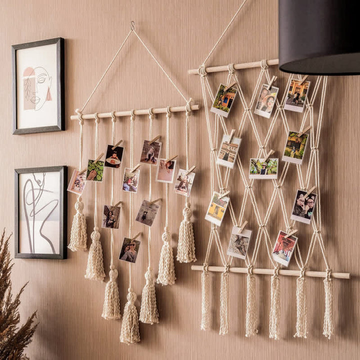 Olivenorma Handwoven Tapestry Tassel Photo Wall Decor - image 3