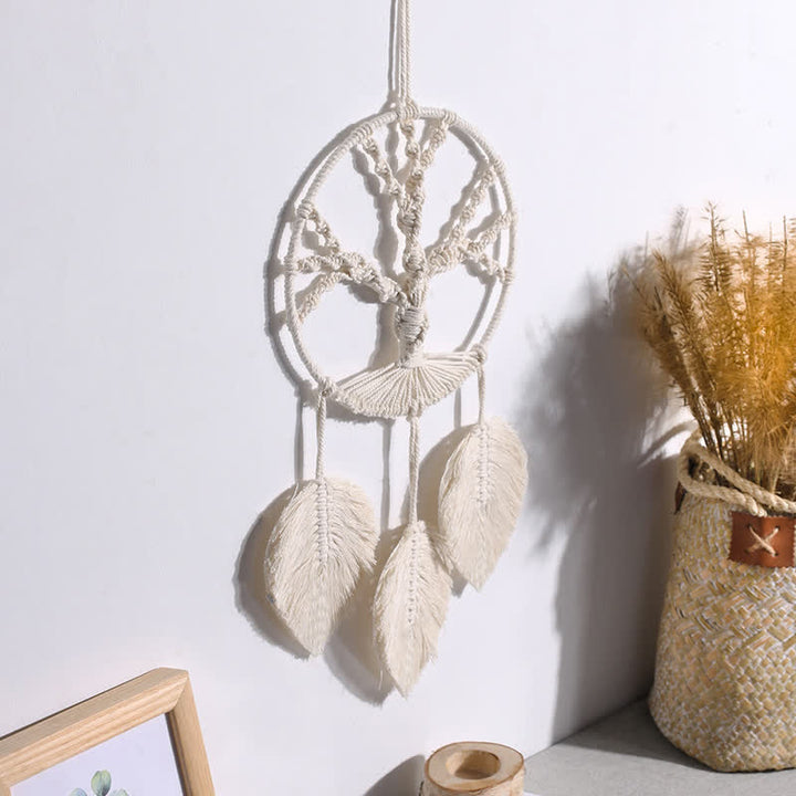 Olivenorma Bohemian Weave Leaves Tree of Life Wall Decor - image 1