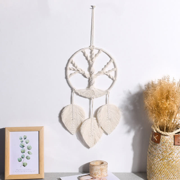 Olivenorma Bohemian Weave Leaves Tree of Life Wall Decor - 20.5*52cm - image 0